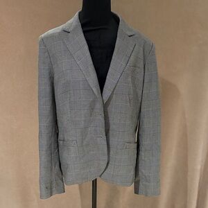 Jones New York Gray Checkered Women's Blazer